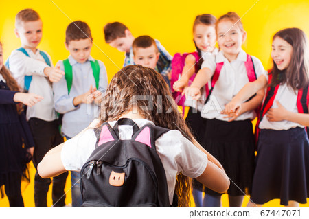 The schoolgirl who suffers from bullying by classmates The schoolgirl who suffers from bullying by classmates 67447071