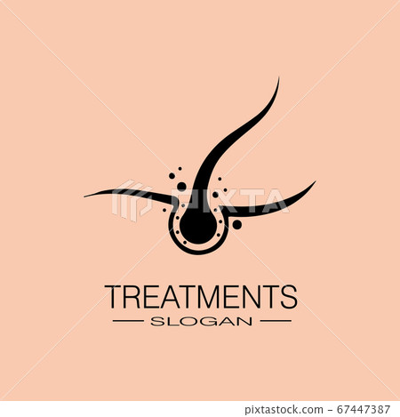 Hair treatments icon illustration 67447387