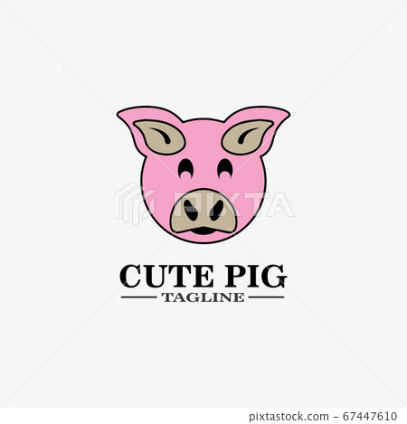 Cartoon pig Design illustration Cartoon pig Design illustration 67447610