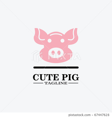Cartoon pig Design illustration Cartoon pig Design illustration 67447628