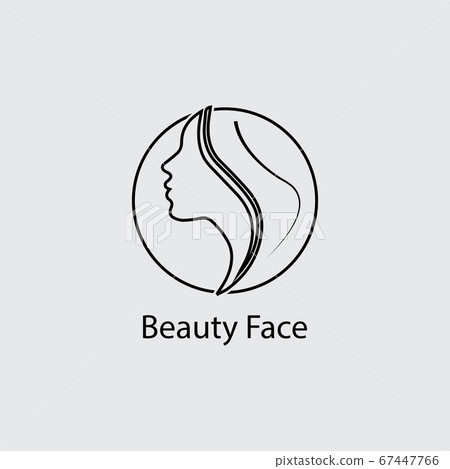 Woman face silhouette 67447766