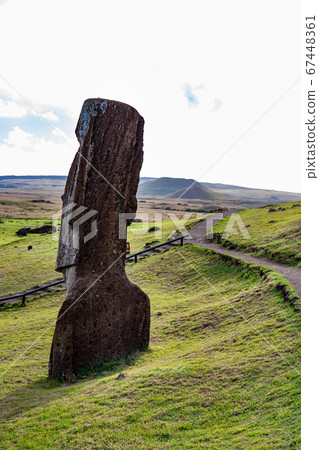 Stone statues Moai on Easter Island Rapa Nui 67448361