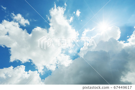 Perfect blue and sunny sky Perfect blue and sunny sky 67449617