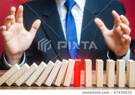 Businessman is surprised by stop of work process. Error or failures, force majeure. Elimination of obstacles malfunctions, analysis, work on mistakes. Efficient reliable method. Unreliable, vulnerable Businessman is surprised by stop of work process. Error or failures, force majeure. Elimination of obstacles malfunctions, analysis, work on mistakes. Efficient reliable method. Unreliable, vulnerable 67450026