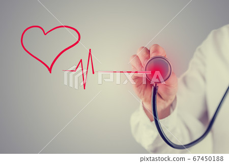 Healthy heart and cardiology concept Healthy heart and cardiology concept 67450188