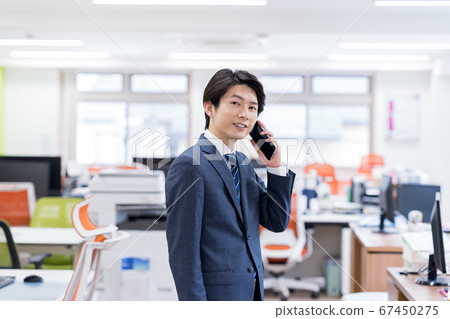 商人，辦公室，智能手機 67450275