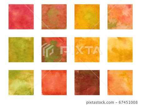 秋天的葉子圖像水彩紋理 67451008