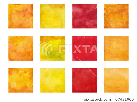 秋天的葉子圖像水彩紋理 秋天的葉子圖像水彩紋理 67451009