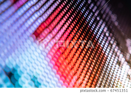 CloseUp LED blurred screen. LED soft focus CloseUp LED blurred screen. LED soft focus 67451351