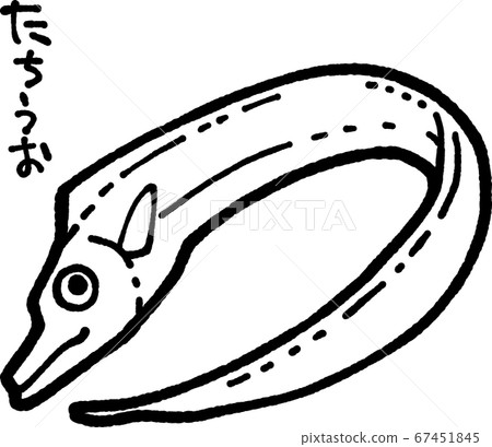 Line drawing illustration of swordfish Line drawing illustration of swordfish 67451845