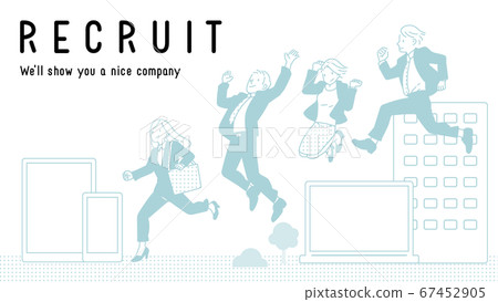 Recruit and cheerful businessmen and businesswomen Recruit and cheerful businessmen and businesswomen 67452905