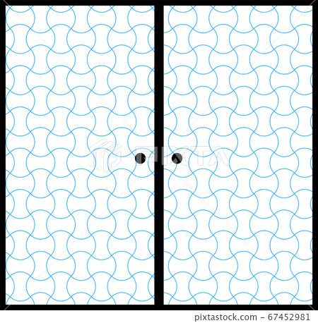 Japanese fusuma Japanese pattern sliding door Japanese style material 67452981