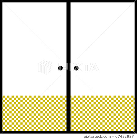 Japanese fusuma Japanese pattern sliding door Japanese style material 67452987