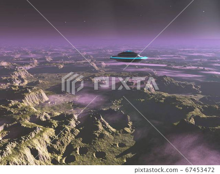 UFO scenery 3DCG 67453472