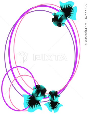 Vertical frame for light blue goldfish (purple) Vertical frame for light blue goldfish (purple) 67453899