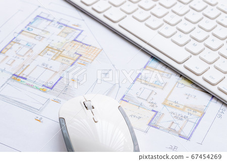 Housing design drawing PC keyboard mouse Housing design drawing PC keyboard mouse 67454269