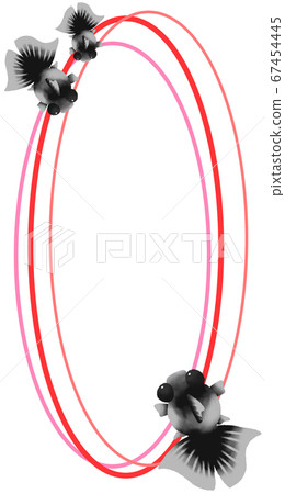 Vertical frame for red goldfish (red) Vertical frame for red goldfish (red) 67454445