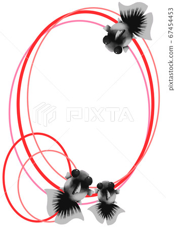 Vertical frame for red goldfish (red) Vertical frame for red goldfish (red) 67454453