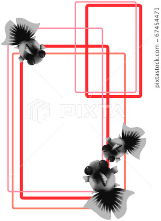 Vertical frame for red goldfish (red) Vertical frame for red goldfish (red) 67454471