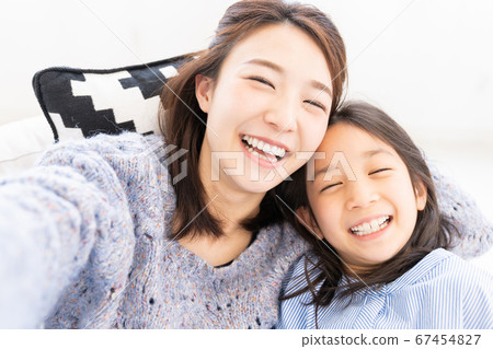 Self-filming parent and child 67454827