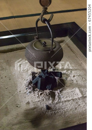 The hearth and iron bottle 67455204