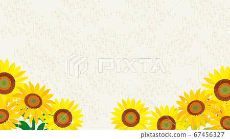 Cheerful summer sunflower background illustration 67456327
