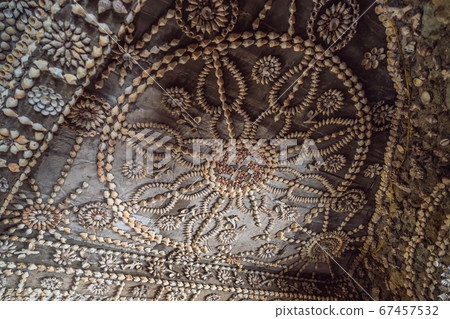 Chua Tu Van temple made of shells and corals or the dragon maze. Travel to Vietnam Concept 67457532