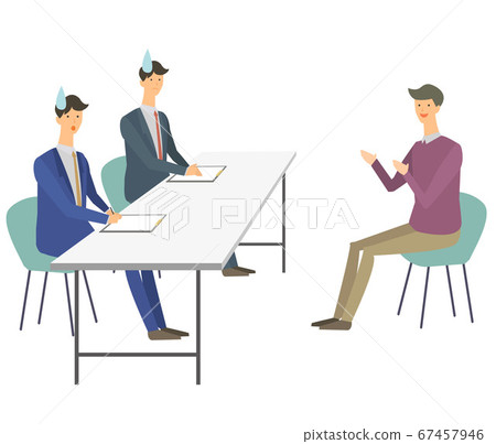 Interview job change job hunting job hunting interviewer vector illustration 67457946