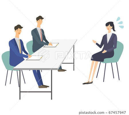 Interview job change job hunting job hunting interviewer vector illustration 67457947