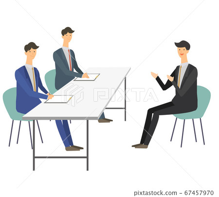 Interview job change job hunting job hunting interviewer vector illustration 67457970