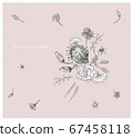 Hand-drawn Flower 3 67458118