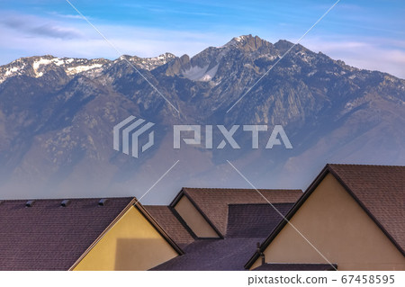 Home against Mount Timpanogos and sky in Daybreak Home against Mount Timpanogos and sky in Daybreak 67458595