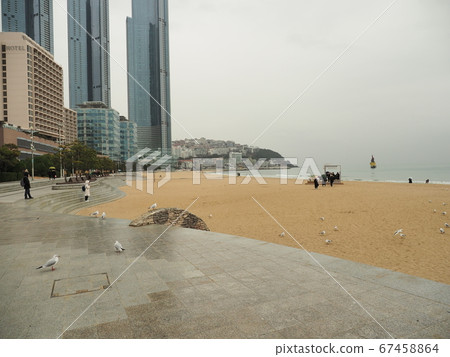 海雲台多雲海灘釜山 海雲台多雲海灘釜山 67458864