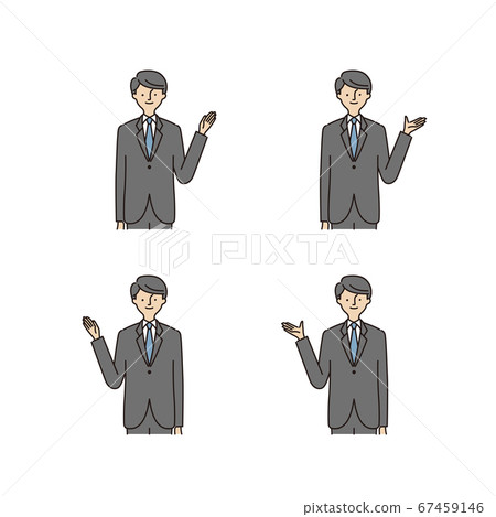 Business scene: pointing, hand, male (with main line) Business scene: pointing, hand, male (with main line) 67459146