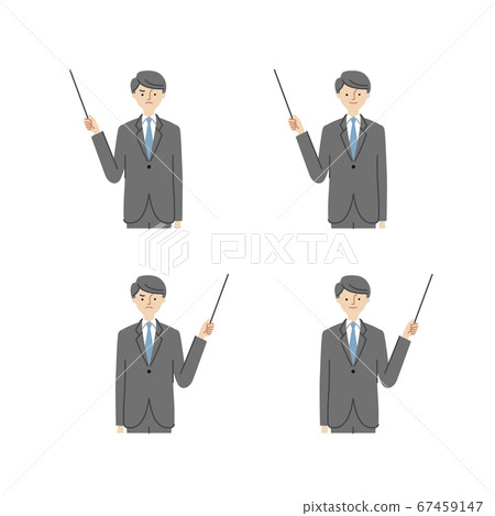 業務場景:指點,指點桿,男性(無主線) 業務場景:指點,指點桿,男性(無主線) 67459147