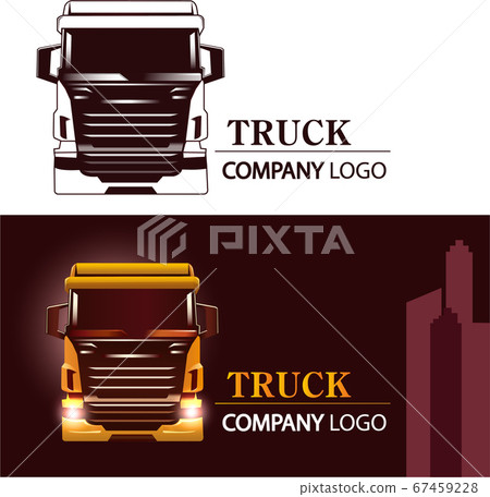 Textured big truck transport truck logo Textured big truck transport truck logo 67459228
