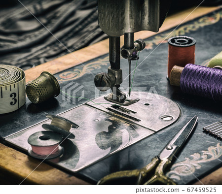 Closeup of a sewing machine 67459525