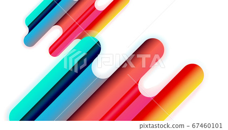 Abstract liquid lines geometric background-插圖素材 [67460101] - PIXTA圖庫
