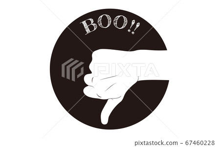 Hand sign icon, bad rating bad sign. vector illustration. 67460228