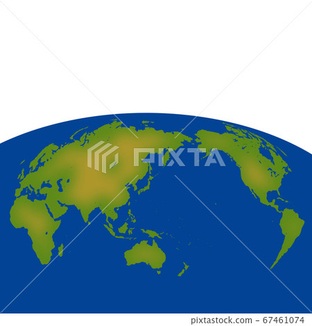 World map with the image of the earth World map with the image of the earth 67461074