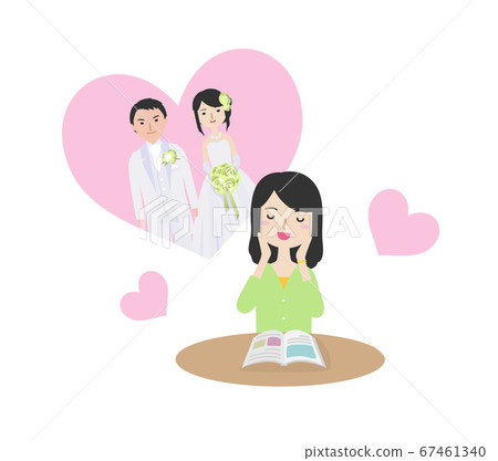 Young woman pondering a Western marriage Young woman pondering a Western marriage 67461340