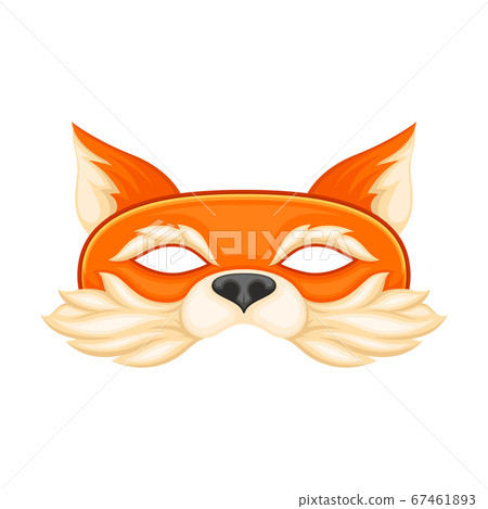 Fox Mask as Carnival or Party Attribute Vector Illustration 67461893