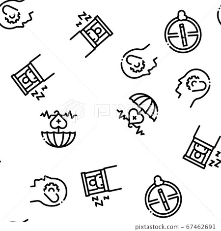 Healthy Lifestyle Seamless Pattern Vector Healthy Lifestyle Seamless Pattern Vector 67462691