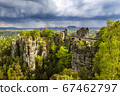 Bastei bridge in Saxon Switzerland, Germany 67462797