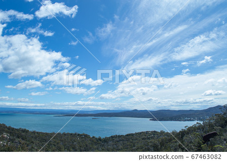 Australia Tasmania opposite Wineglass Bay Australia Tasmania opposite Wineglass Bay 67463082