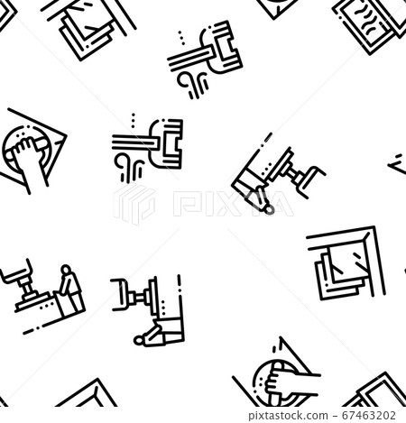 Pvc Window Frames Seamless Pattern Vector Pvc Window Frames Seamless Pattern Vector 67463202