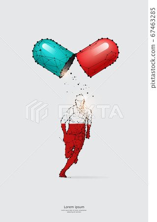 The particles, geometric art, line and the dot of The particles, geometric art, line and the dot of 67463285