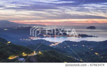 九份山城北海岸夜景 九份山城北海岸夜景 67463474