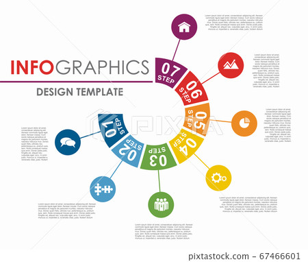Infographic design template with place for your data. Vector illustration. Infographic design template with place for your data. Vector illustration. 67466601