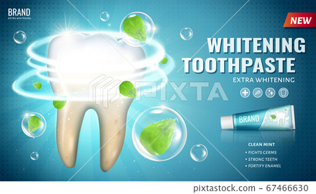 Ad template for toothpaste - Stock Illustration [67466630] - PIXTA